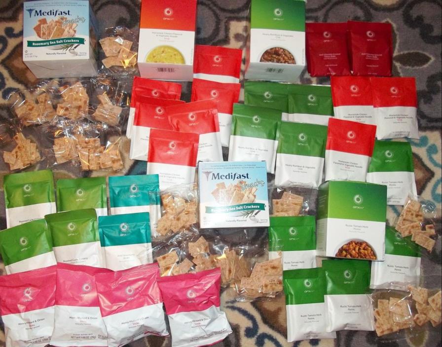 OPTAVIA MEDIFAST LOT 46 MEALS FUELINGS SNACKS None Expired Dates good