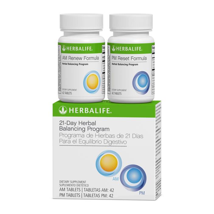 Herbalife 21 Day Herbal Balancing Program 42 Tablets for AM & 42 Tablets for PM
