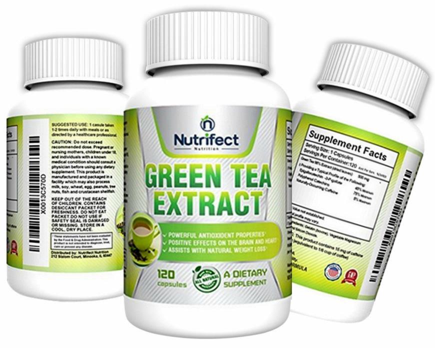 Fat Burning Green Tea Extract w/ EGCG for Weight Loss - Metabolism, 100% Natural