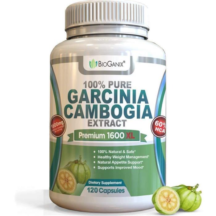Garcinia Cambogia Max Weight Loss Supplment 60% HCA 1600mg 2 Month Supply (120)