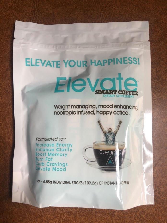 Elevate Smart Coffee Dietary Supplement : 24 - 4.55g individual Packs