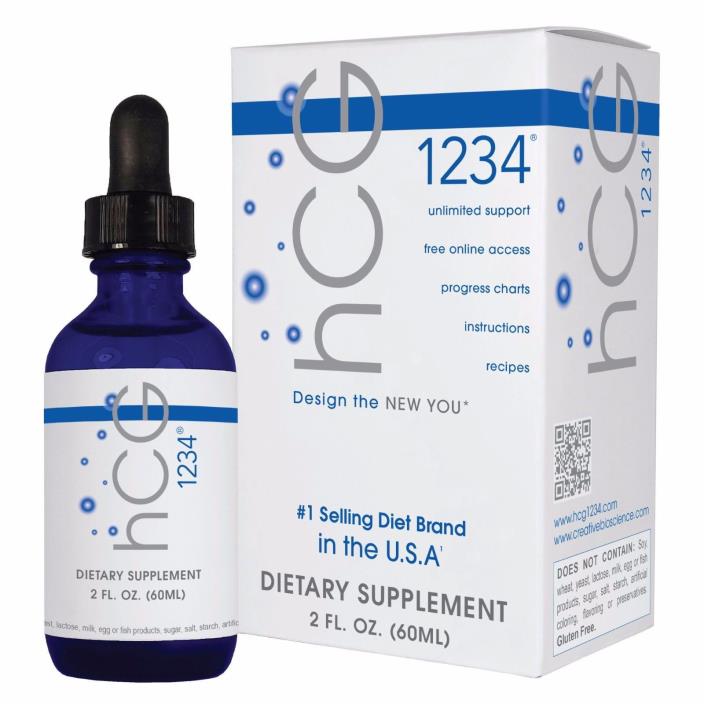 Creative Bioscience hCG 1234 Weight Loss Supplement Fat Burner Diet Drops - New