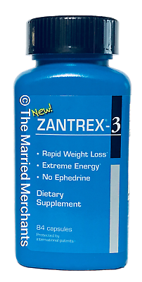Zantrex 3 Dietary Supplement 84 capsules each Free US Ship 1/2020 FRESH!