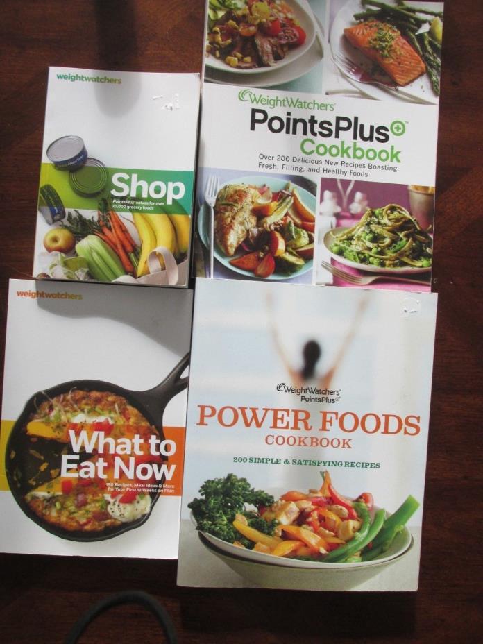 Weight watchers books mixed lot 4 Shop points plus power foods  to eat recipes