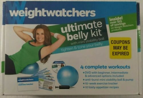 Weight Watchers Weight Loss Kit Ultimate Belly DVD w/ Mini Stability Ball