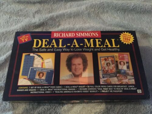 Vintage Richard Simmons Deal A Meal Weight Loss Kit 1994 As Seen on TV complete