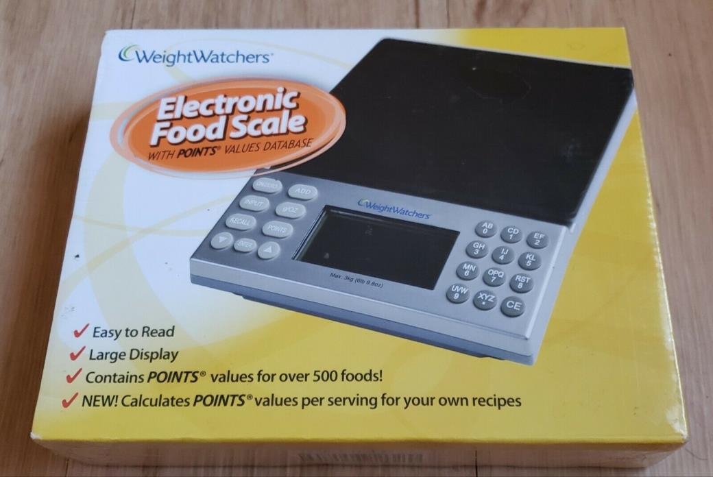 NEW SEALED - WEIGHT WATCHERS ELECTRONIC FOOD SCALE with POINTS VALUE DATABASE