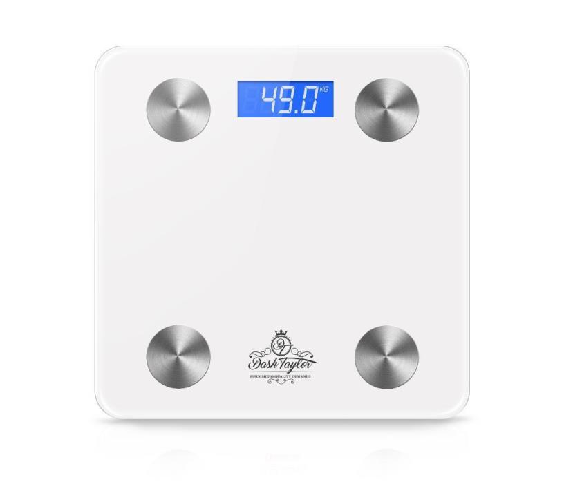 Dash Taylor Digital Bluetooth Bathroom Weight Scale Digital Body BMI fitness