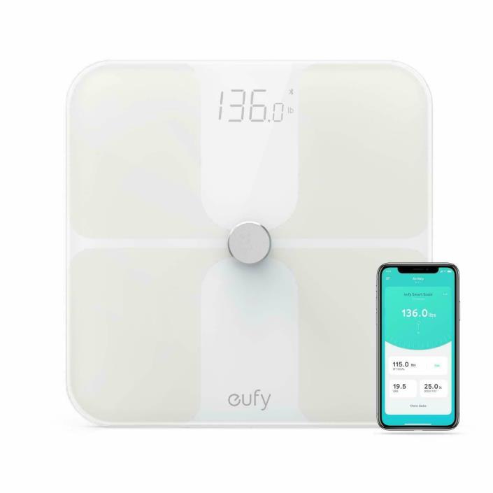 eufy Smart Scale C1 with Bluetooth, Large LED Display, 12 Measurements, Body