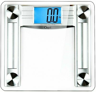 Digital Bathroom Scale 500 lb LCD Body Fat Caliper Tape Measure Fitness Health