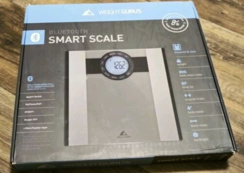 Weight Gurus Bluetooth Smart Bathroom Scale Large backlit LCD display 080