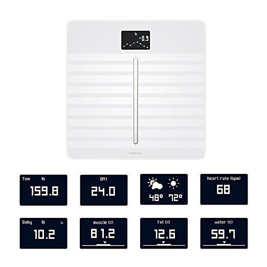 Nokia Wi-Fi Smart Scale with Body Composition & Heart Rate, White- NIB!