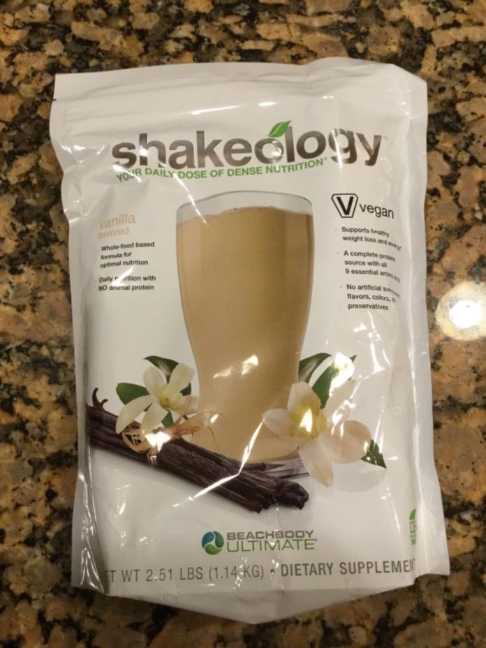 30 day supply of Vanilla Vegan Shakeology- Exp 4/2019