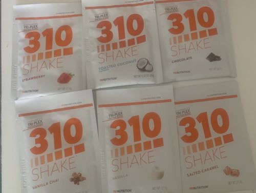 Lot of (6) 310 NUTRITION Meal Shake Samples Chocolate, Salted Caramel & More!