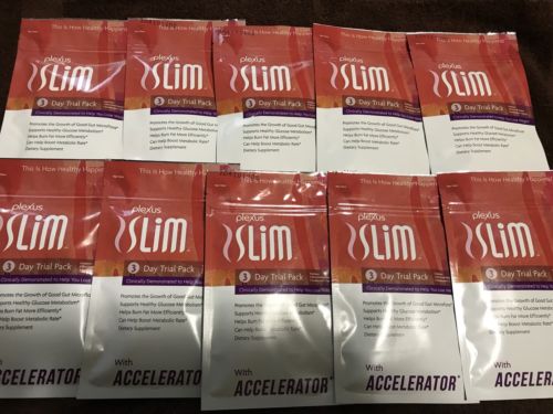 10 Plexus Slim + Accelerator 3 Day Trial Packs For Weight Loss *30 day supply*