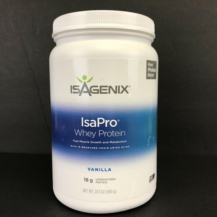 Isagenix IsaPro Whey Protein Vanilla SEE NOTE Banded Seal Missing Exp 2/2021