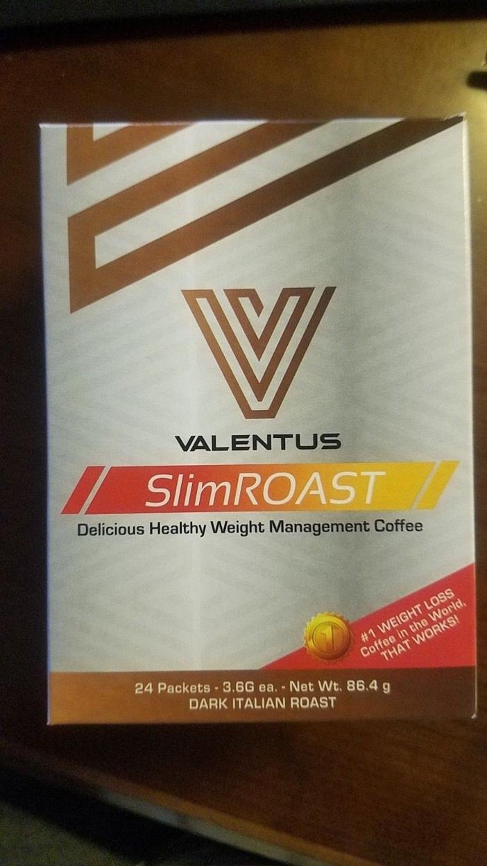 VALENTUS WEIGHT LOSS COFFEE- 1 BOX-24 packets-Dark Italian Roast