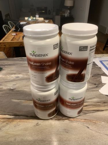 4 Canisters NEW SEALED Isagenix Isalean shake Moch Limited Edition 30.1 oz