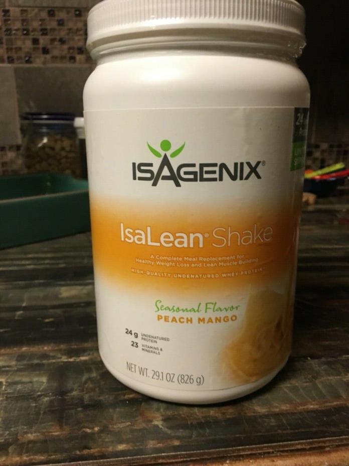 Isagenix IsaLean Shake PEACH MANGO Seasonal Flavor Exp 7/19