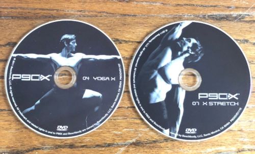 P90X Yoga X & Stretch X Disk #4 & #7 DVD Free Shipping