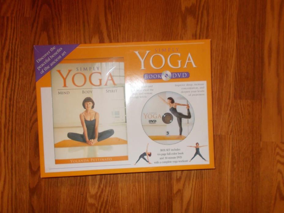 NEW SIMPLY YOGA Boxed Set Book & Dvd Complete Yoga Workout New In Box