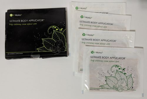 IT WORKS! (4) Body Contouring Wraps Ultimate Body Applicators 100% Genuine