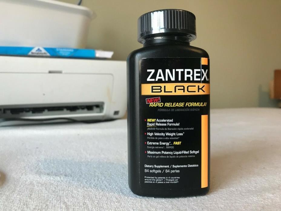 NEW Zantrex Black Rapid Release Formula - 84 Softgels NO DATE JUT LOT #