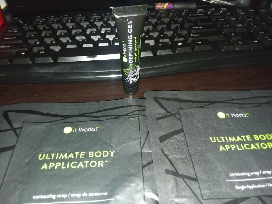 Contouring Slimming All Natural Body Wrap It Works to Firm Tone Tighten 2 wraps