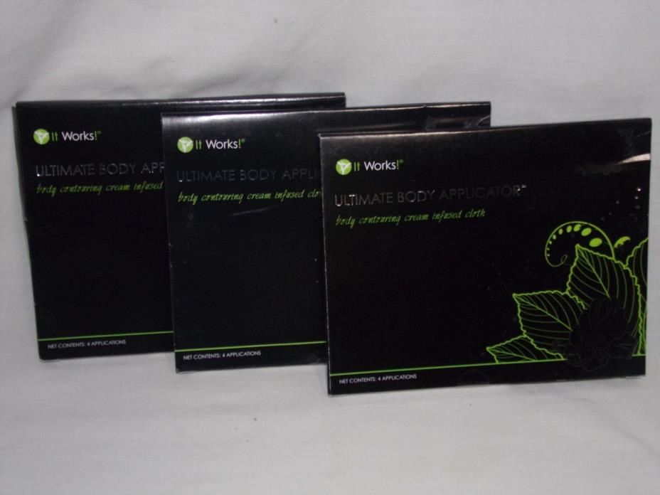 It Works Ultimate Body Applicator - 3 Boxes of 4 Wraps - 12 Total