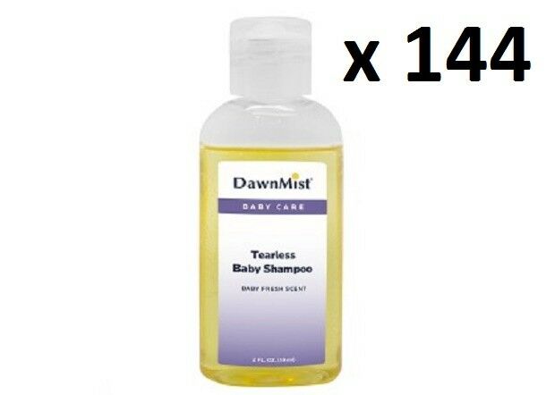 Dawn Mist Tearless Baby Shampoo 2oz Bottles Travel Hotel -CASE of 144 bottles