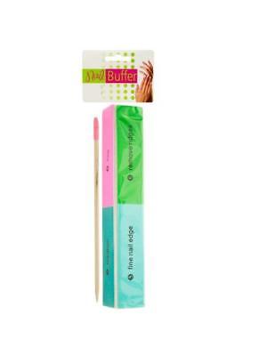 Nail Buffer with Cuticle Stick (Available in a pack of 24)