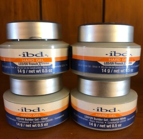 5 - IBD Builder Hard Gel Led/Uv Gels .5 Oz Used 99% Full