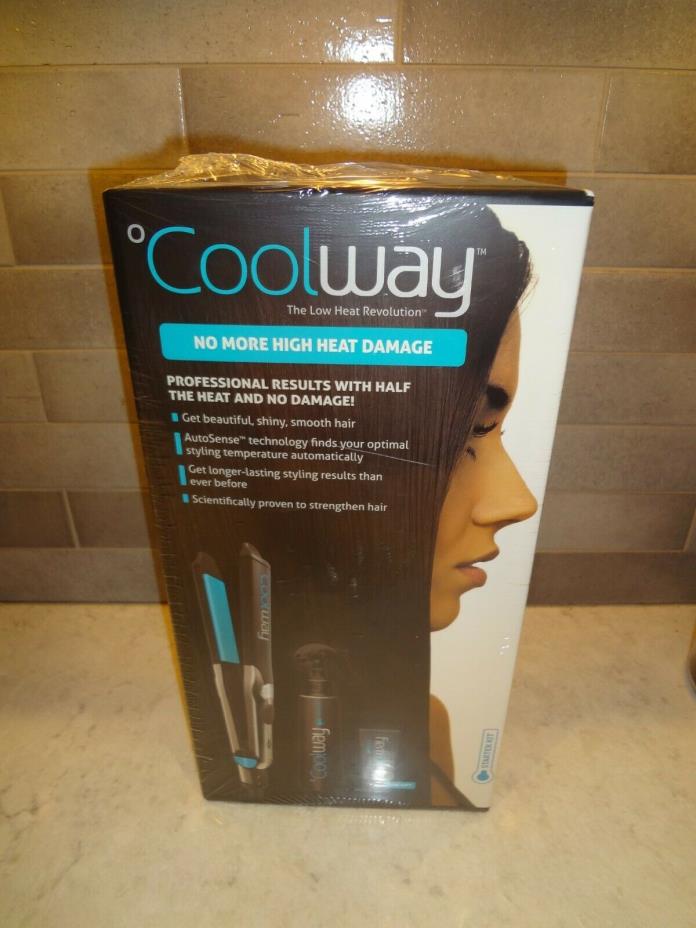 Coolway Pro Starter Kit Flat Iron Styling Kit w/Boost Cream and Transform Spray