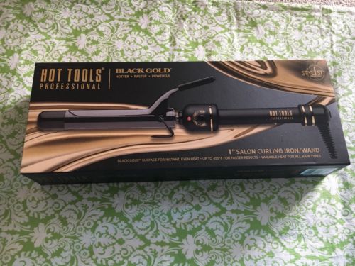 Hot Tools Professional Black Gold 1 Inch Salon Curling Iron/Wand