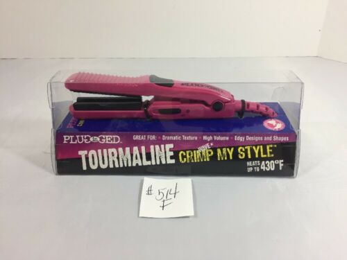 Plug In Ged Tourmaline CRIMP My STYLE IRON Heats Up To 430F #680607 NEW