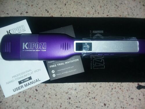 KIPOZI Professional Salon Flat Iron with 1.75 Inch Hair Straightener LCD Display