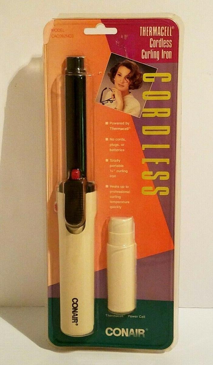Conair Cordless Portable Thermacell Curling Iron Curler 1980s CA0262NCS 3/4