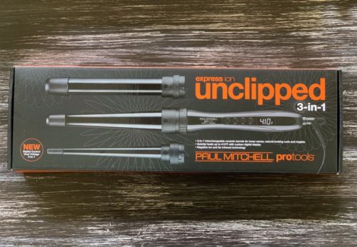PAUL MITCHELL Pro Tools Express Ion UNCLIPPED 3-in-1 Curling Iron Set NEW IN BOX