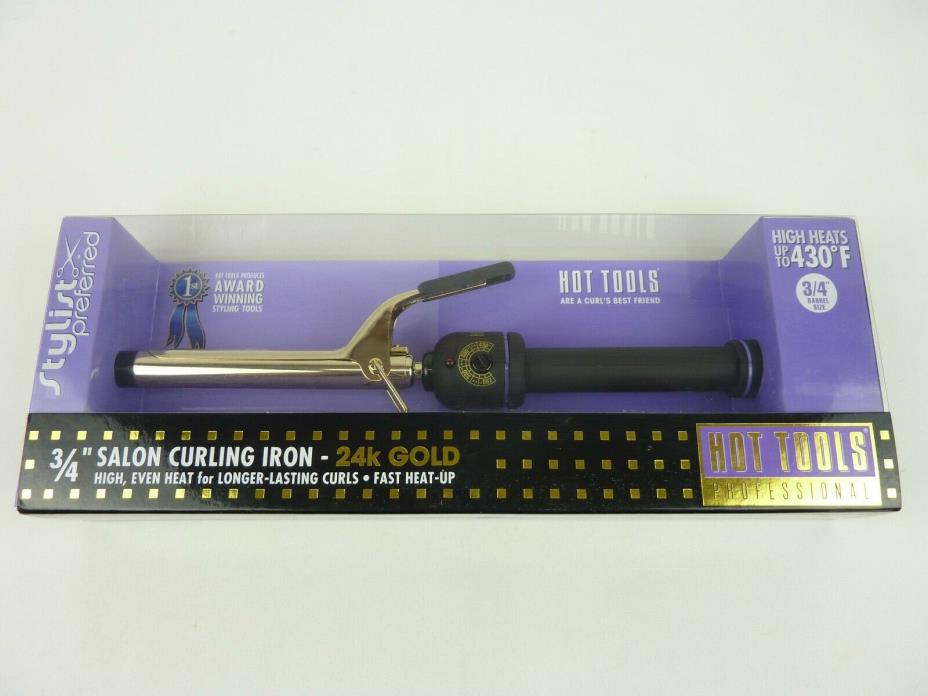 Hot Tools Professional 1101 Curling Iron with Multi-Heat Control Regular 3/4