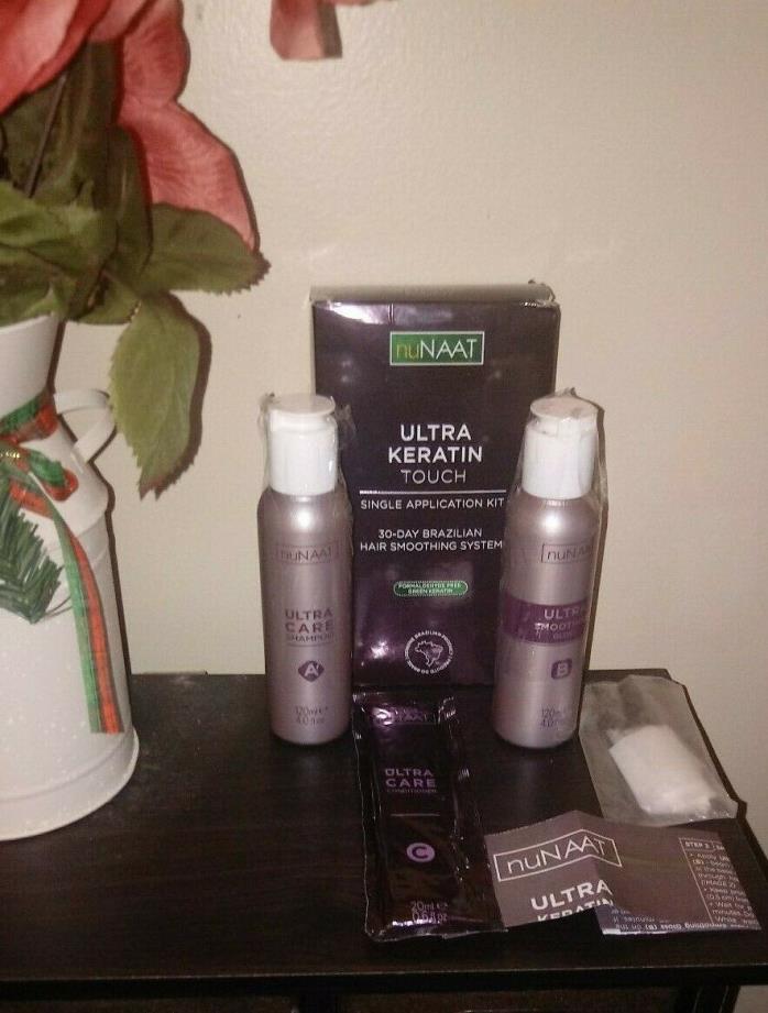 NEW nuNAAT Ultra Keratin Touch 30Day Brazilian Hair Smoothing System Single Kit