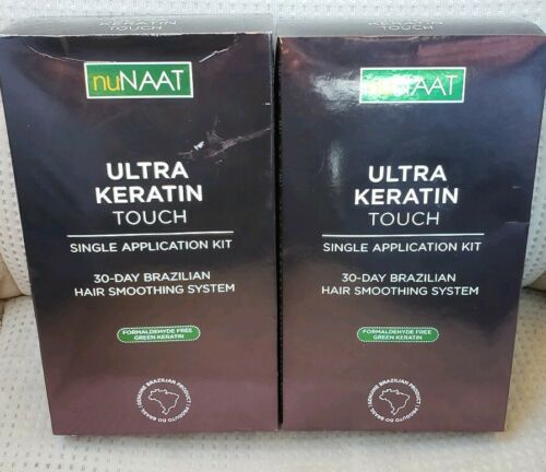 2 Boxes NuNaat Ultra Keratin Touch 30 Day Brazilian Hair Smoothing System New