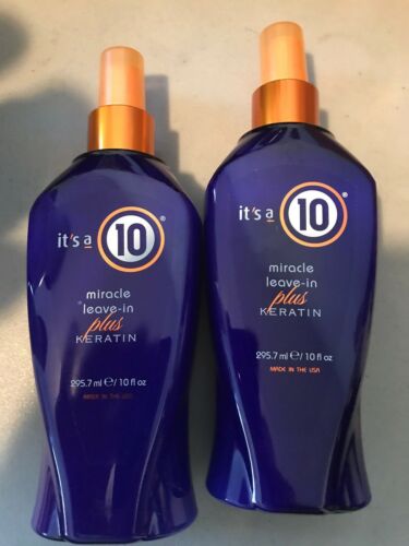 Its A 10 Leave In Product With keratin 10oz . Lot of 2