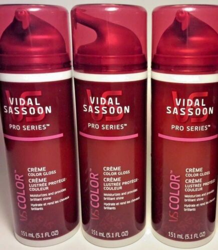 3 Pack Vidal Sassoon Pro Series VS Color Gloss Creme 151ml each