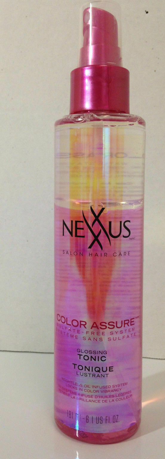 Nexxus Color Assure Glossing Tonic Salon Hair Care Sulfate Free Spray (2) 6.1foz