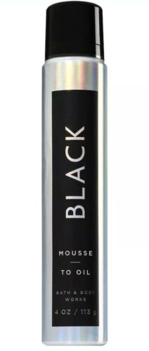 Bath & Body Works Mousse to Oil in Black Scent 4 Ounces New