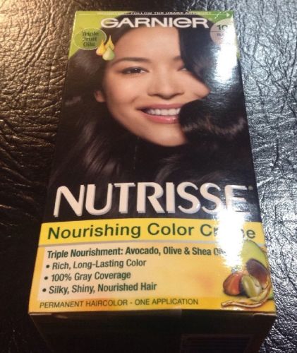 Garnier Nutrisse Haircolor - 10 Black Licorice (Black) 1 Each