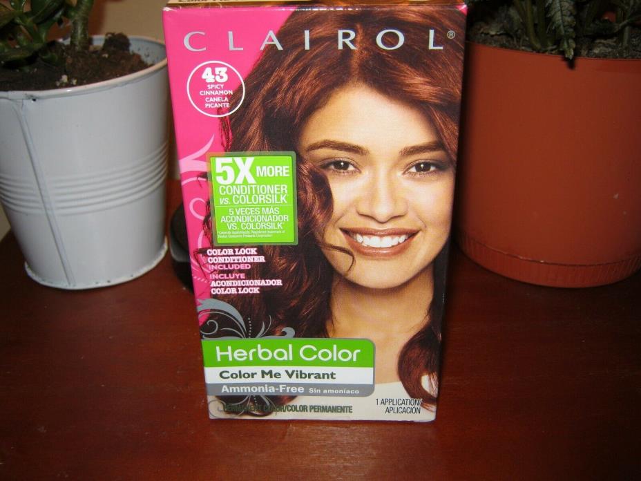 2 Clairol Herbal Essence Hair Color 43 Spicy Cinnamon Deep Auburn Permanent