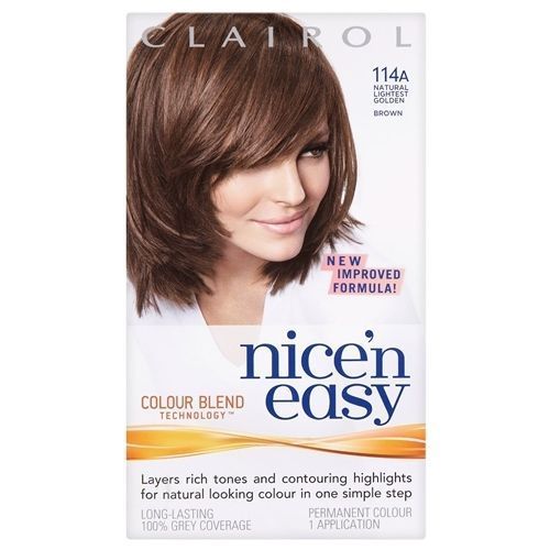 Clairol Nice'n Easy Permanent Color 6.5G/114A Natural Lightest Golden Brown
