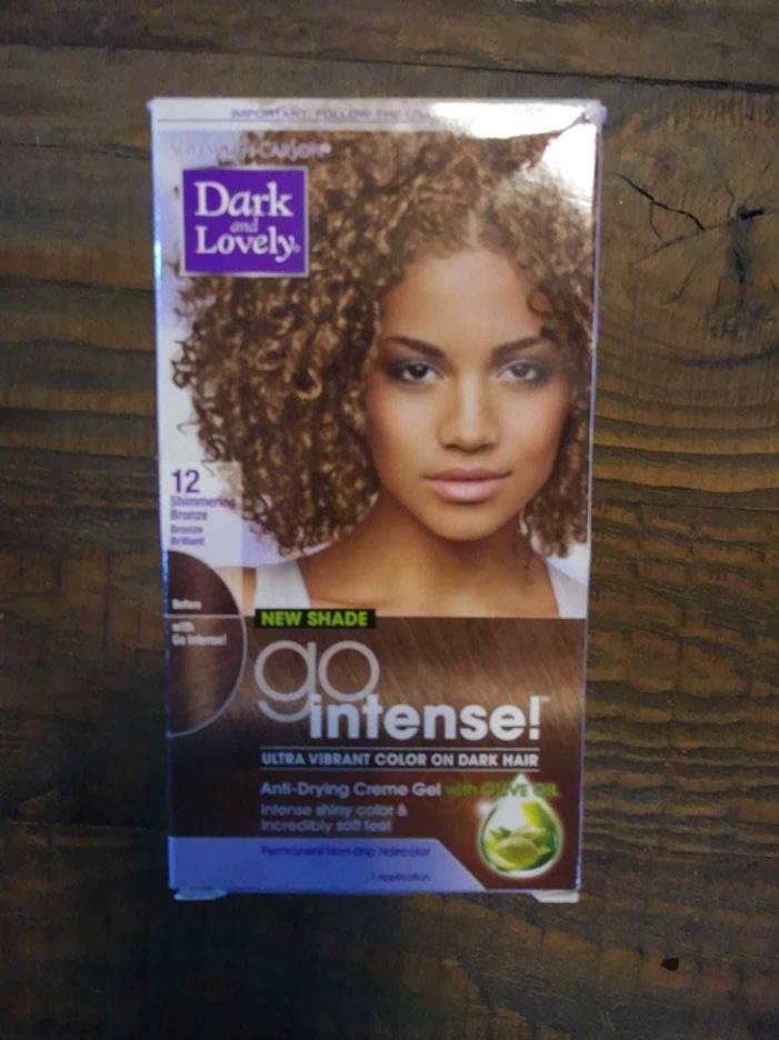 Lot Of 6 Dark and Lovely Go Intense Hair Color, 12 - Shimmering Bronze - New