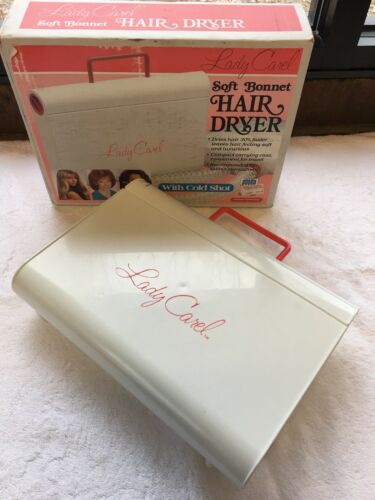 Lady Carel Hair Dryer Soft Bonnet Cold Shot 173005 Original Box Tested